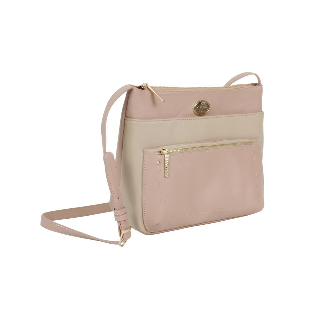 Bolsa De Dama Con Correa Larga Tipo Tote [Chatties] Color Rosa