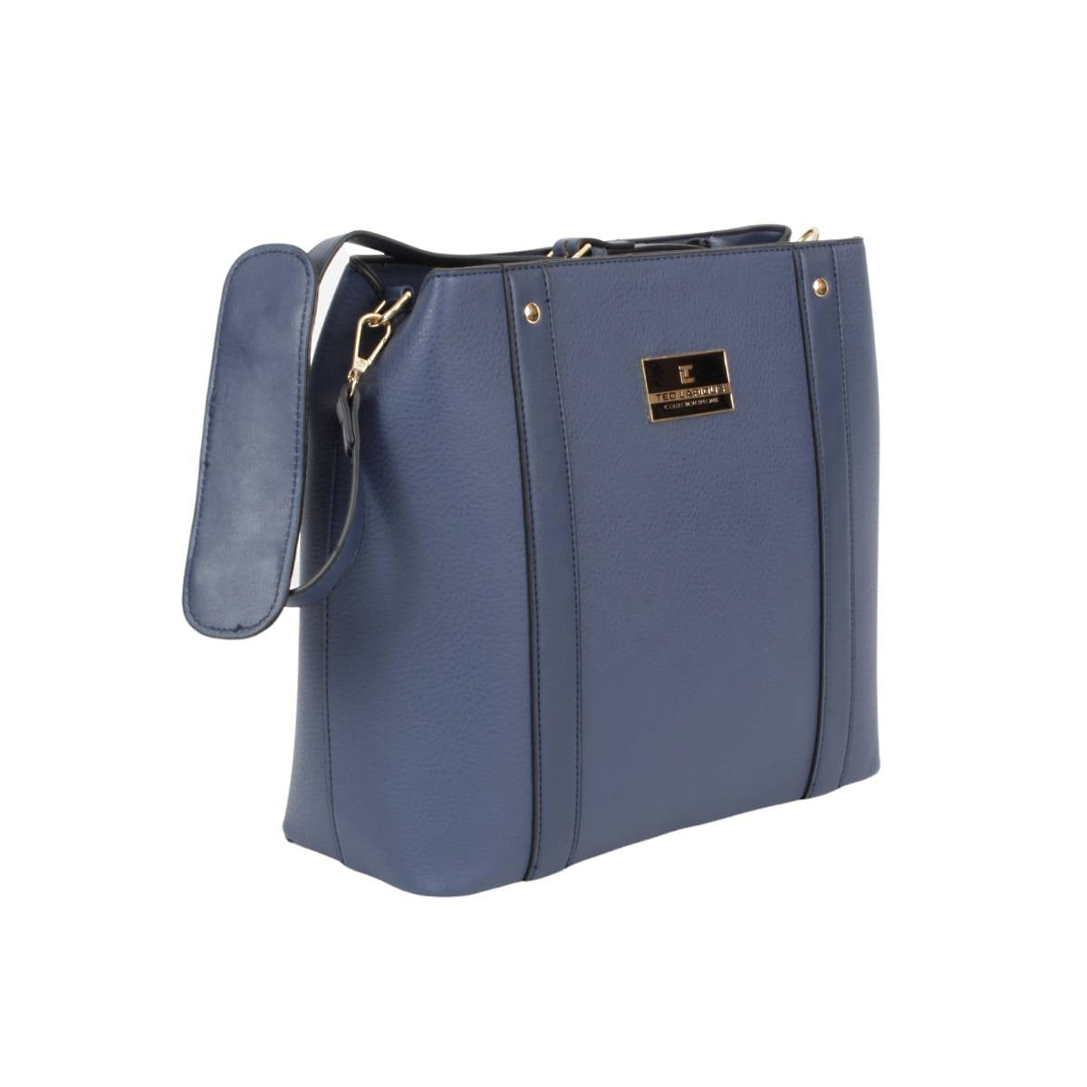 Bolsa Tipo Tote Con Correa Larga Navy [Ted Lapidus]