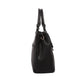 Bolsa [Guy Laroche] tipo Satchel crossbody diseño elegante con broche con detalles dorados color negro