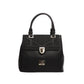 Bolsa [Guy Laroche] tipo Satchel crossbody diseño elegante con broche con detalles dorados color negro