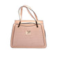 Bolsa [Guy Laroche] tipo satchel crossbody diseño con textura con detalles dorados color rosa