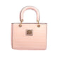 Bolsa [Guy Laroche] tipo Satchel crossbody con diseño animal print tipo piel de cocodrilo