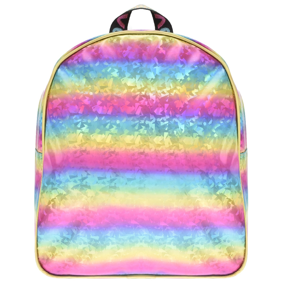 Mini backpack [Lulu] con diseño de prismas arcoíris tornasol