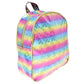 Mini backpack [Lulu] con diseño de prismas arcoíris tornasol