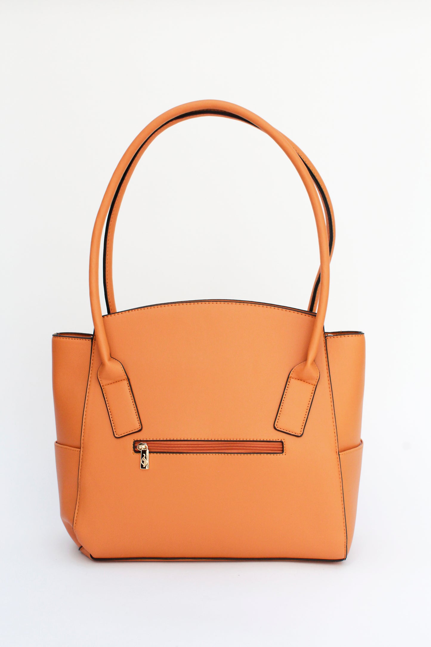 Bolsa [Baby Phat] Tote Con Diseño Capitonado Color Naranja