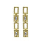 Juego De Aretes (Lulu) Colgantes Color Oro