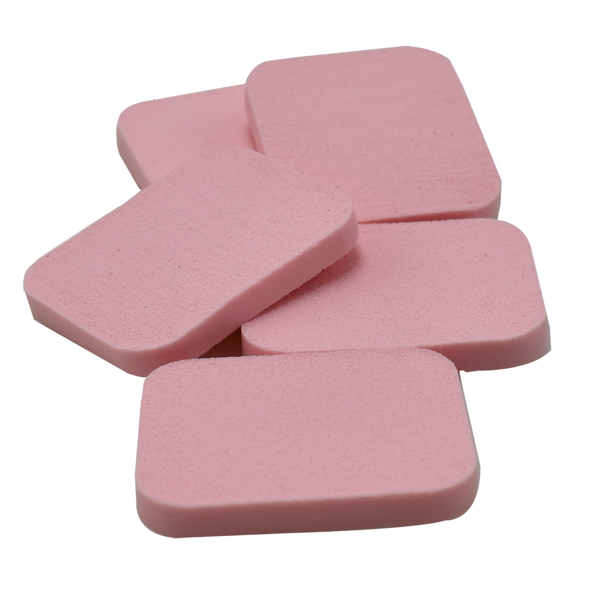 Kit 5 Esponjas Peschelle Para Maquillar Color Rosa