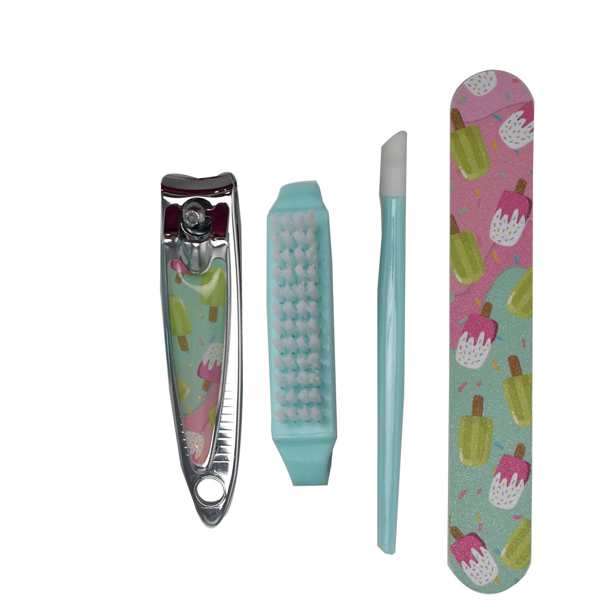 Kit de Belleza Para Manicure, Easy Beauty Cepillo, Lima, Removedor de Cutícula, Alicate